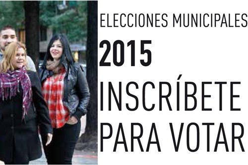 Elecciones municipales 2015. Inscrbete para votar